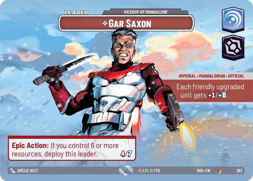 Gar Saxon - Viceroy of Mandalore (263) (Showcase) (263) [Shadows of the Galaxy] | Galactic Gamez