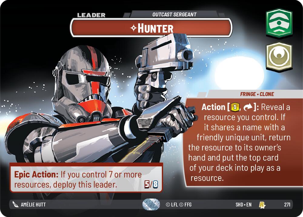 Hunter - Outcast Sergeant (271) (Showcase) (271) [Shadows of the Galaxy] | Galactic Gamez