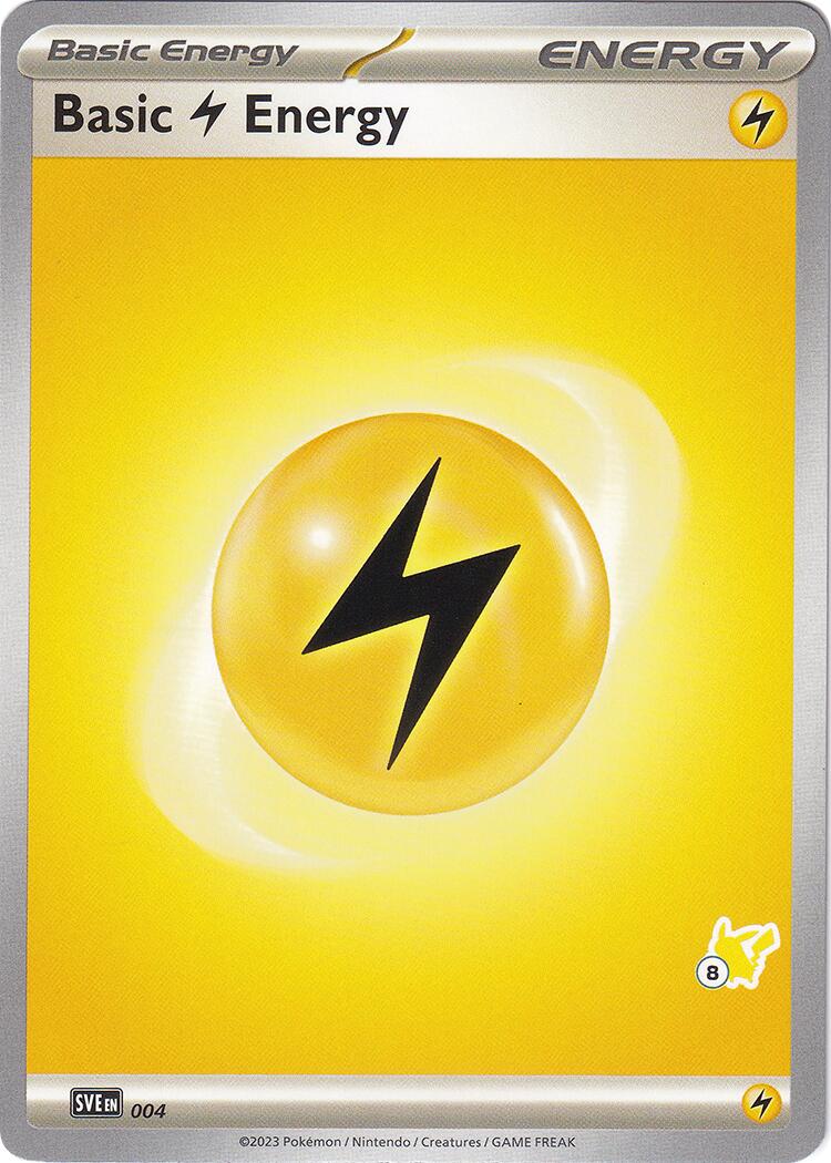 Basic Lightning Energy (004) (Pikachu Stamp #8) [Battle Academy 2024] | Galactic Gamez