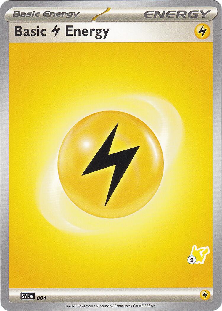 Basic Lightning Energy (004) (Pikachu Stamp #9) [Battle Academy 2024] | Galactic Gamez