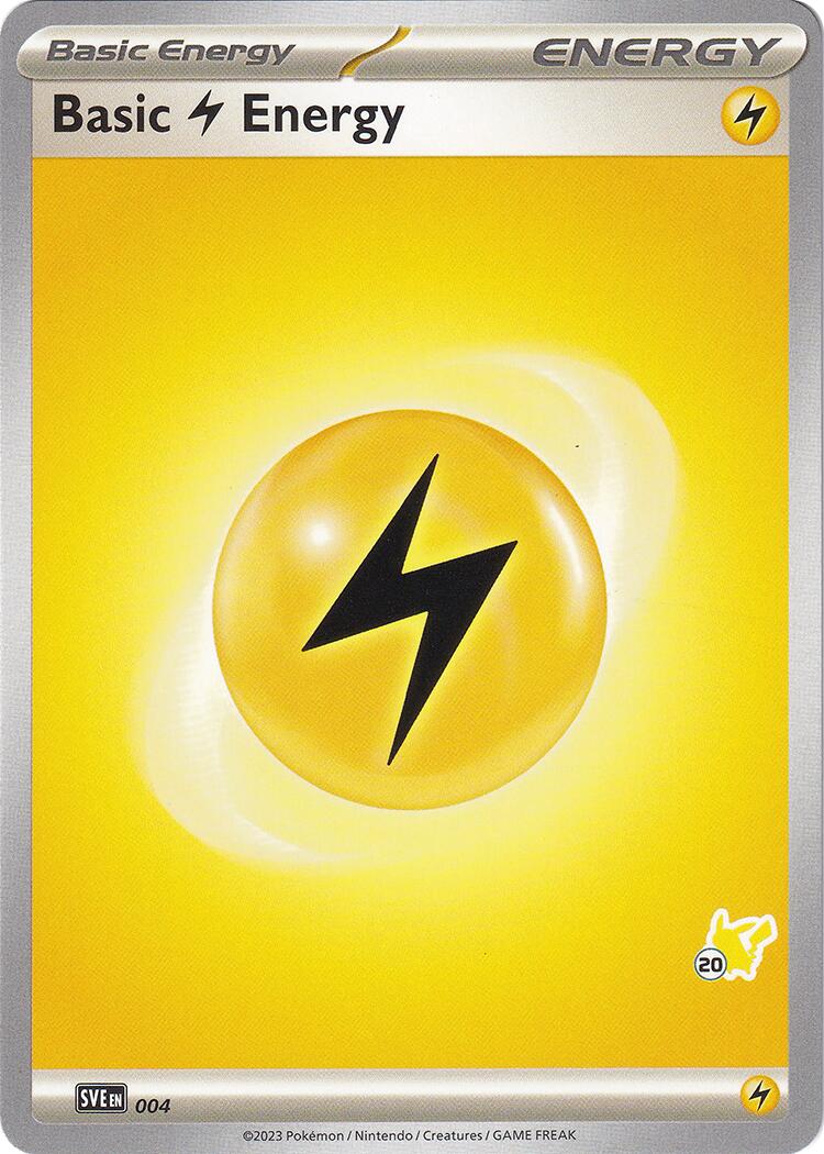 Basic Lightning Energy (004) (Pikachu Stamp #20) [Battle Academy 2024] | Galactic Gamez