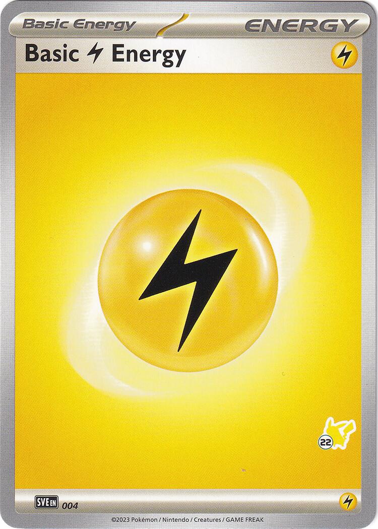 Basic Lightning Energy (004) (Pikachu Stamp #22) [Battle Academy 2024] | Galactic Gamez
