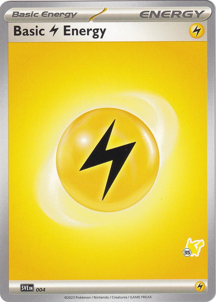 Basic Lightning Energy (004) (Pikachu Stamp #35) [Battle Academy 2024] | Galactic Gamez