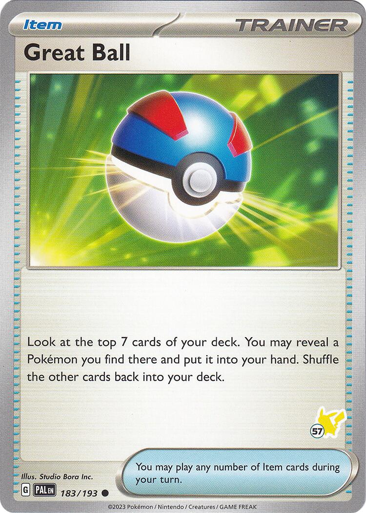 Great Ball (183/193) (Pikachu Stamp #57) [Battle Academy 2024] | Galactic Gamez