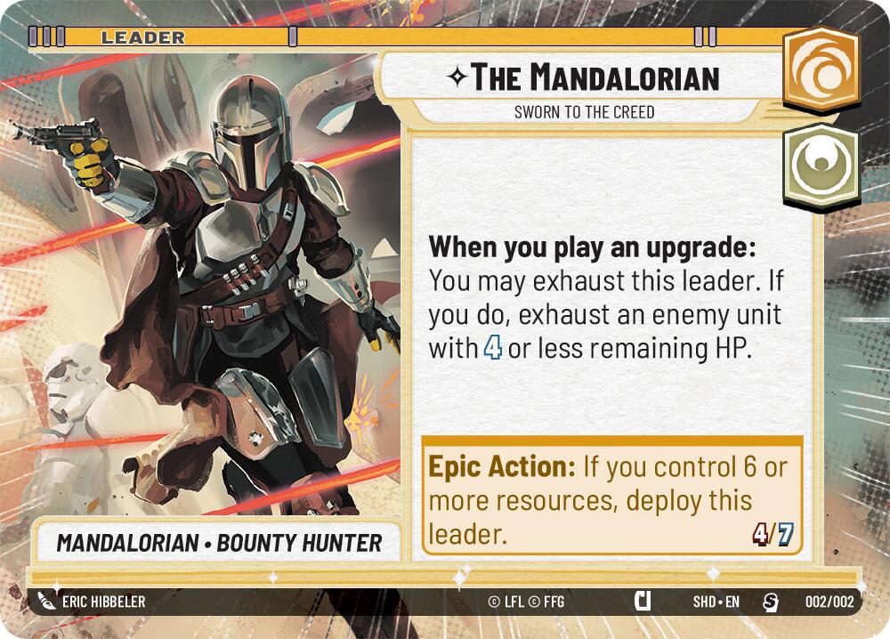 The Mandalorian - Sworn To The Creed (002/002) (Hyperspace) (Prerelease Promos) (002/002) [Shadows of the Galaxy Promos] | Galactic Gamez