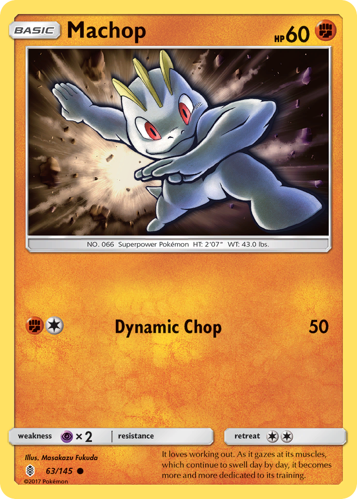 Machop (63/145) [Sun & Moon: Guardians Rising] | Galactic Gamez