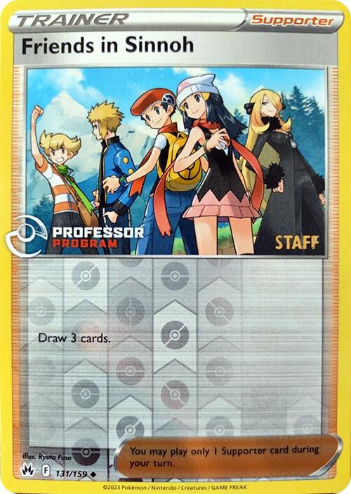 Friends in Sinnoh (131/159) (2023 Staff) [Professor Program Promos] | Galactic Gamez