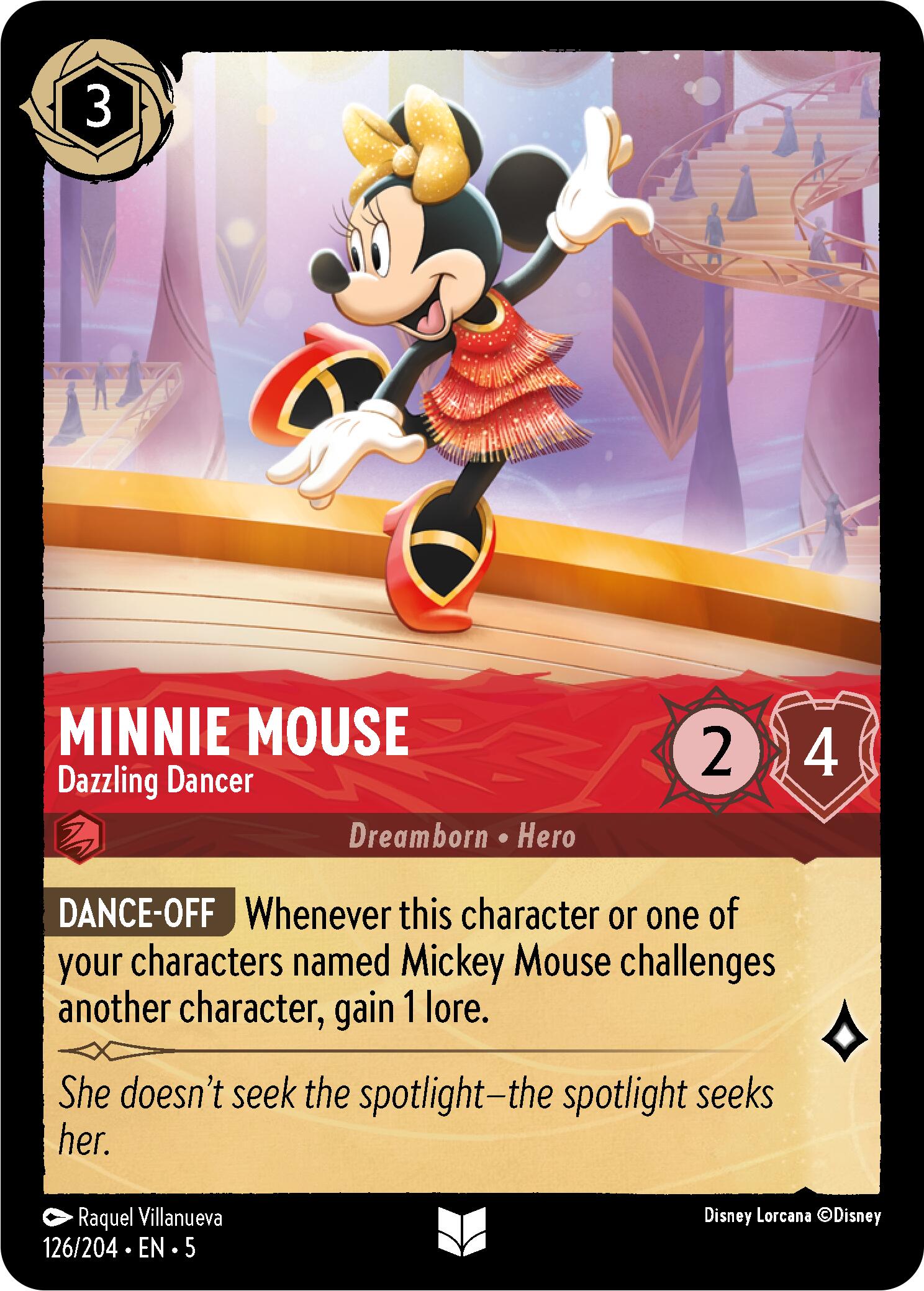 Minnie Mouse - Dazzling Dancer (126/204) [Shimmering Skies] | Galactic Gamez