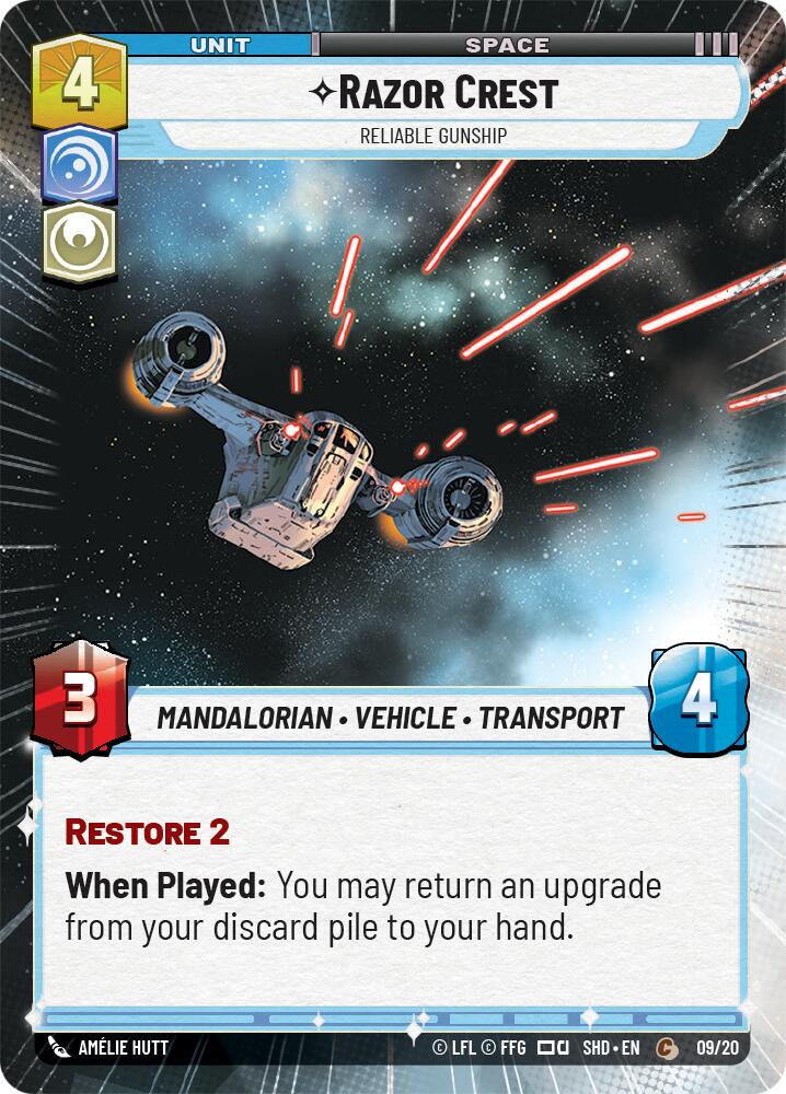 Razor Crest - Reliable Gunship (Hyperspace) (09/20) [Shadows of the Galaxy: Weekly Play] | Galactic Gamez
