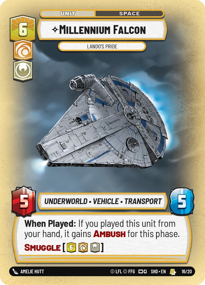 Millennium Falcon - Lando's Pride (16/20) [Shadows of the Galaxy: Weekly Play] | Galactic Gamez