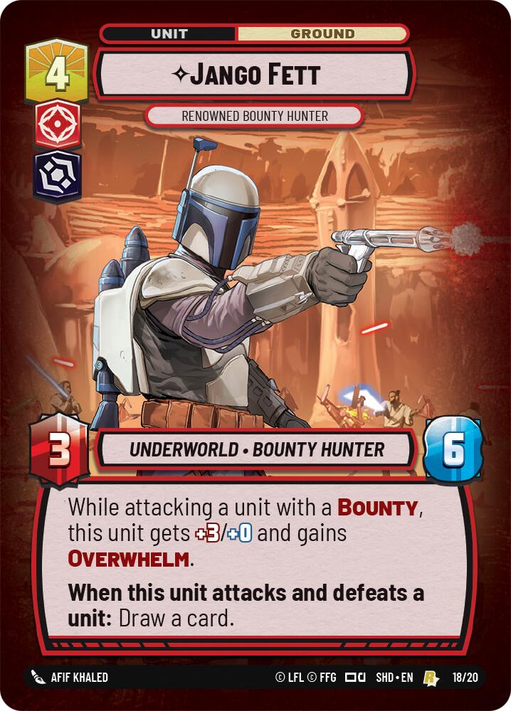 Jango Fett - Renowned Bounty Hunter (18/20) [Shadows of the Galaxy: Weekly Play] | Galactic Gamez