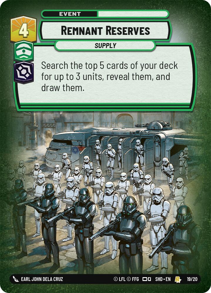 Remnant Reserves (19/20) [Shadows of the Galaxy: Weekly Play] | Galactic Gamez