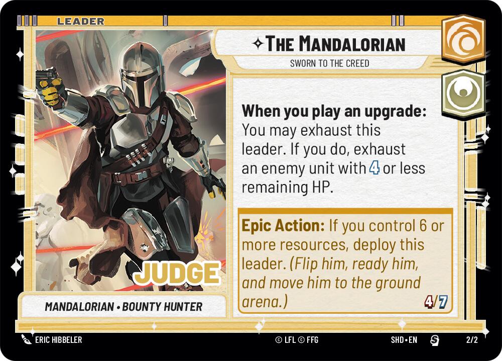 The Mandalorian - Sworn To The Creed (2/2) (Judge Promo) (2/2) [Shadows of the Galaxy Promos] | Galactic Gamez