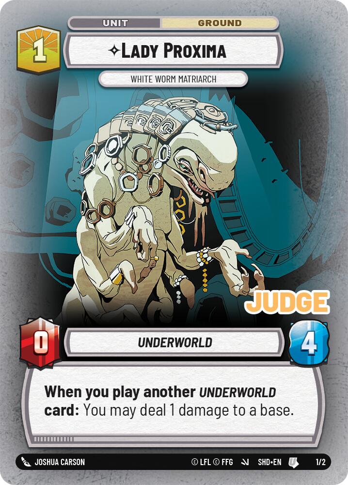 Lady Proxima - White Worm Matriarch (255/262) (255/262) [Judge Promos] | Galactic Gamez