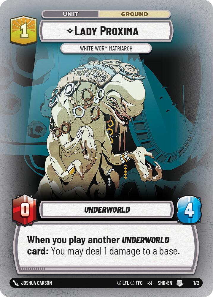 Lady Proxima - White Worm Matriarch (1/2) (1/2) [Store Showdown Promos] | Galactic Gamez