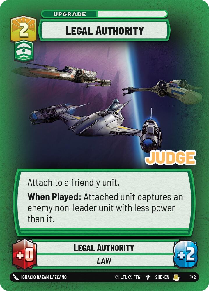 Legal Authority (1/2) (1/2) [Judge Promos] | Galactic Gamez