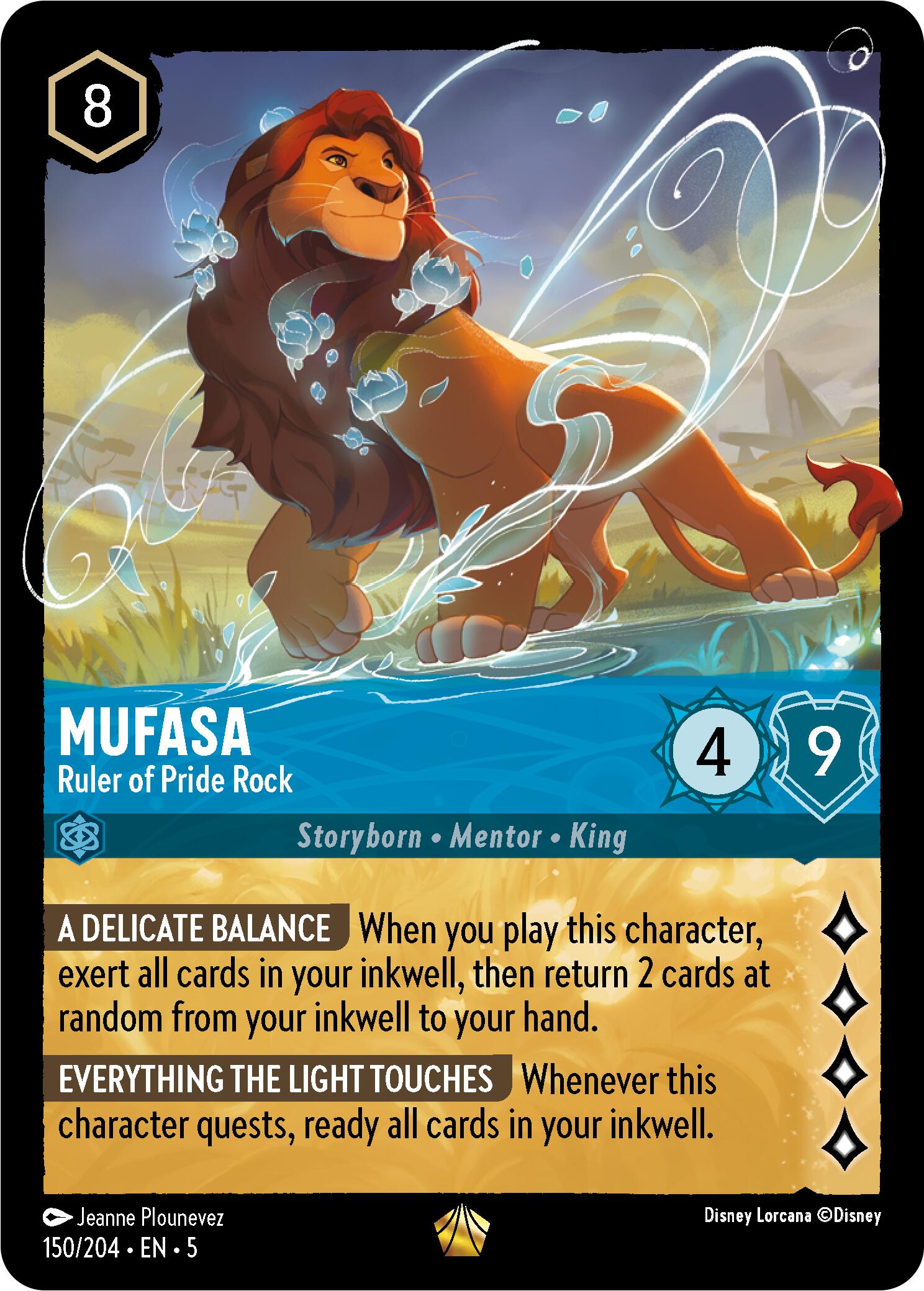 Mufasa - Ruler of Pride Rock (150/204) [Shimmering Skies] | Galactic Gamez