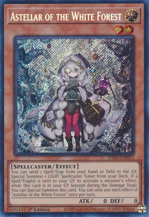 Astellar of the White Forest [INFO-EN013] Secret Rare | Galactic Gamez