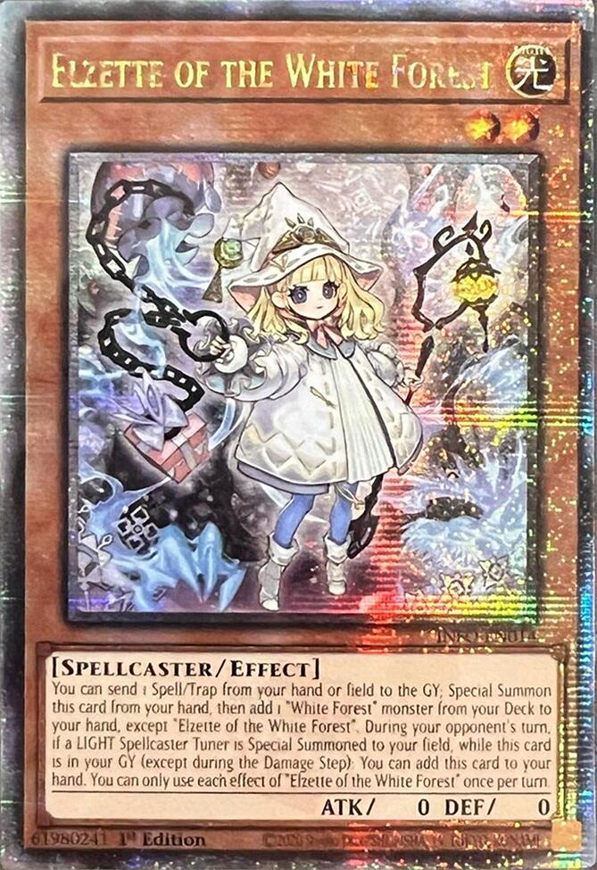 Elzette of the White Forest (Quarter Century Secret Rare) [INFO-EN014] Quarter Century Secret Rare | Galactic Gamez