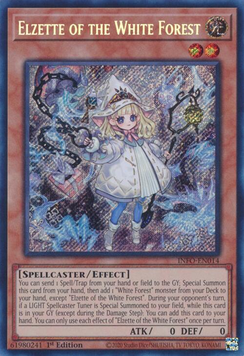 Elzette of the White Forest [INFO-EN014] Secret Rare | Galactic Gamez