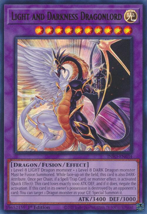 Light and Darkness Dragonlord [INFO-EN034] Ultra Rare | Galactic Gamez