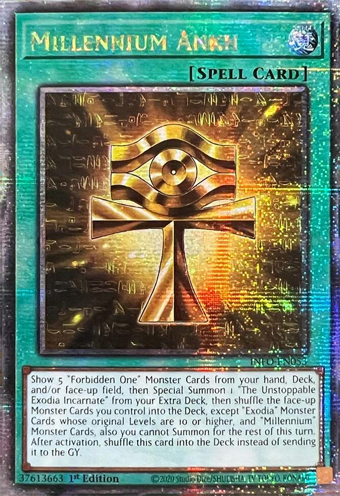 Millennium Ankh (Quarter Century Secret Rare) [INFO-EN053] Quarter Century Secret Rare | Galactic Gamez