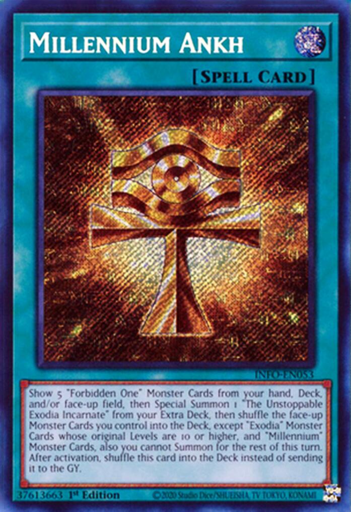 Millennium Ankh [INFO-EN053] Secret Rare | Galactic Gamez