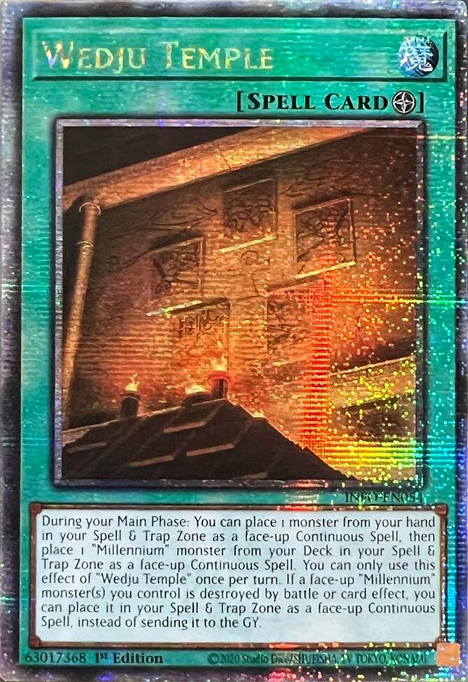 Wedju Temple (Quarter Century Secret Rare) [INFO-EN054] Quarter Century Secret Rare | Galactic Gamez