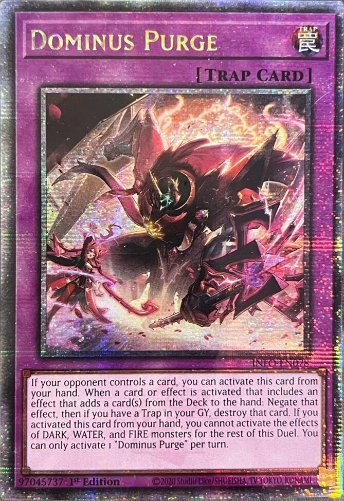 Dominus Purge (Quarter Century Secret Rare) [INFO-EN078] Quarter Century Secret Rare | Galactic Gamez