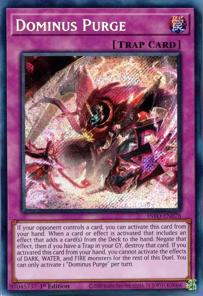 Dominus Purge [INFO-EN078] Secret Rare | Galactic Gamez