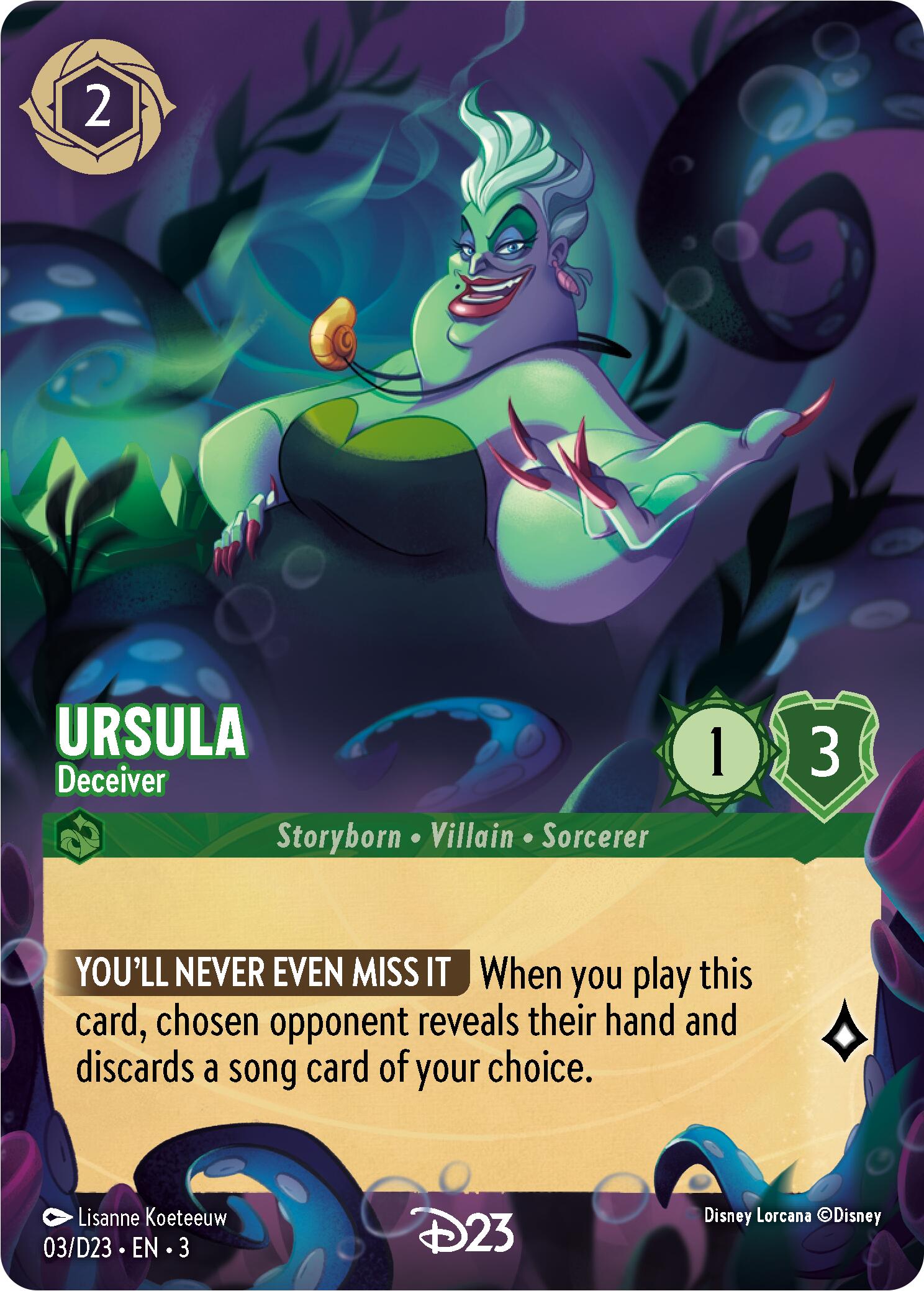 Ursula - Deceiver (3) [D23 Promos] | Galactic Gamez