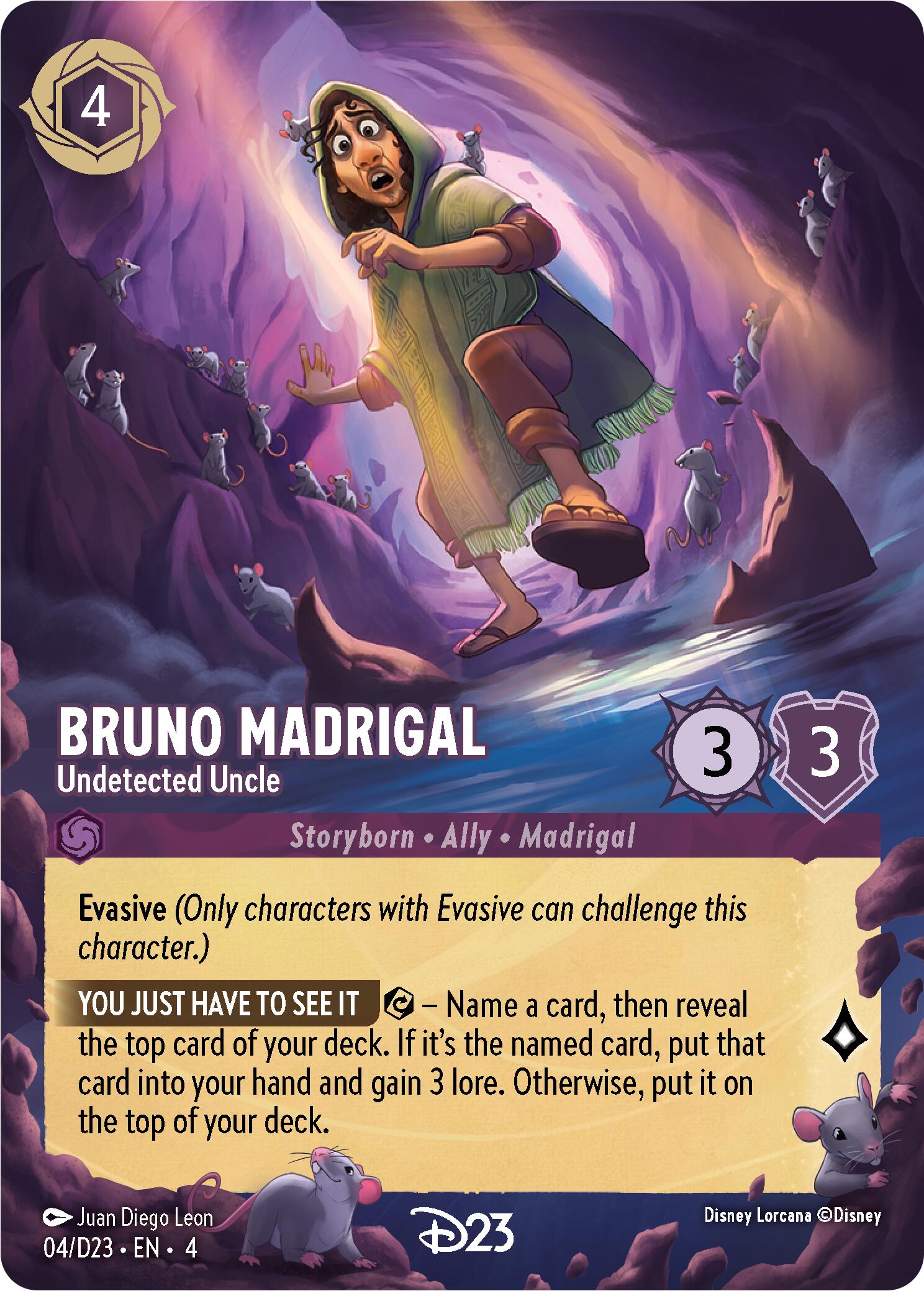 Bruno Madrigal - Undetected Uncle (4) [D23 Promos] | Galactic Gamez