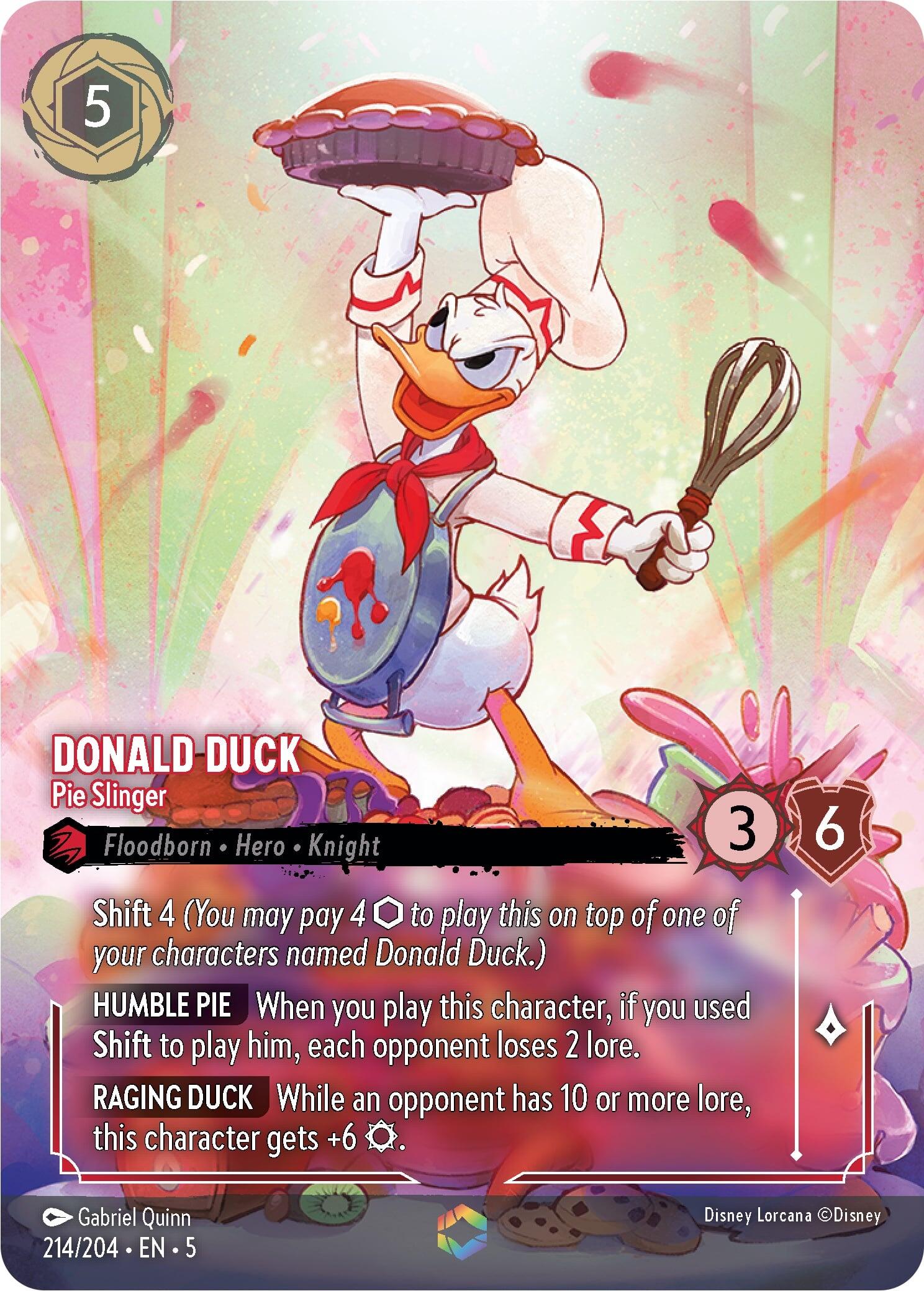 Donald Duck - Pie Slinger (Enchanted) (214/204) [Shimmering Skies] | Galactic Gamez