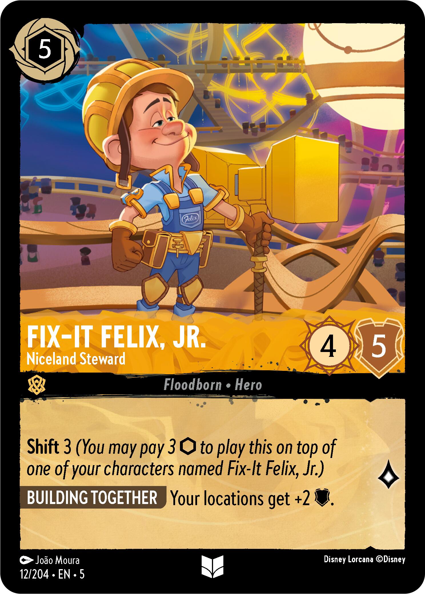 Fix-It Felix, Jr. - Niceland Steward (12/204) [Shimmering Skies] | Galactic Gamez