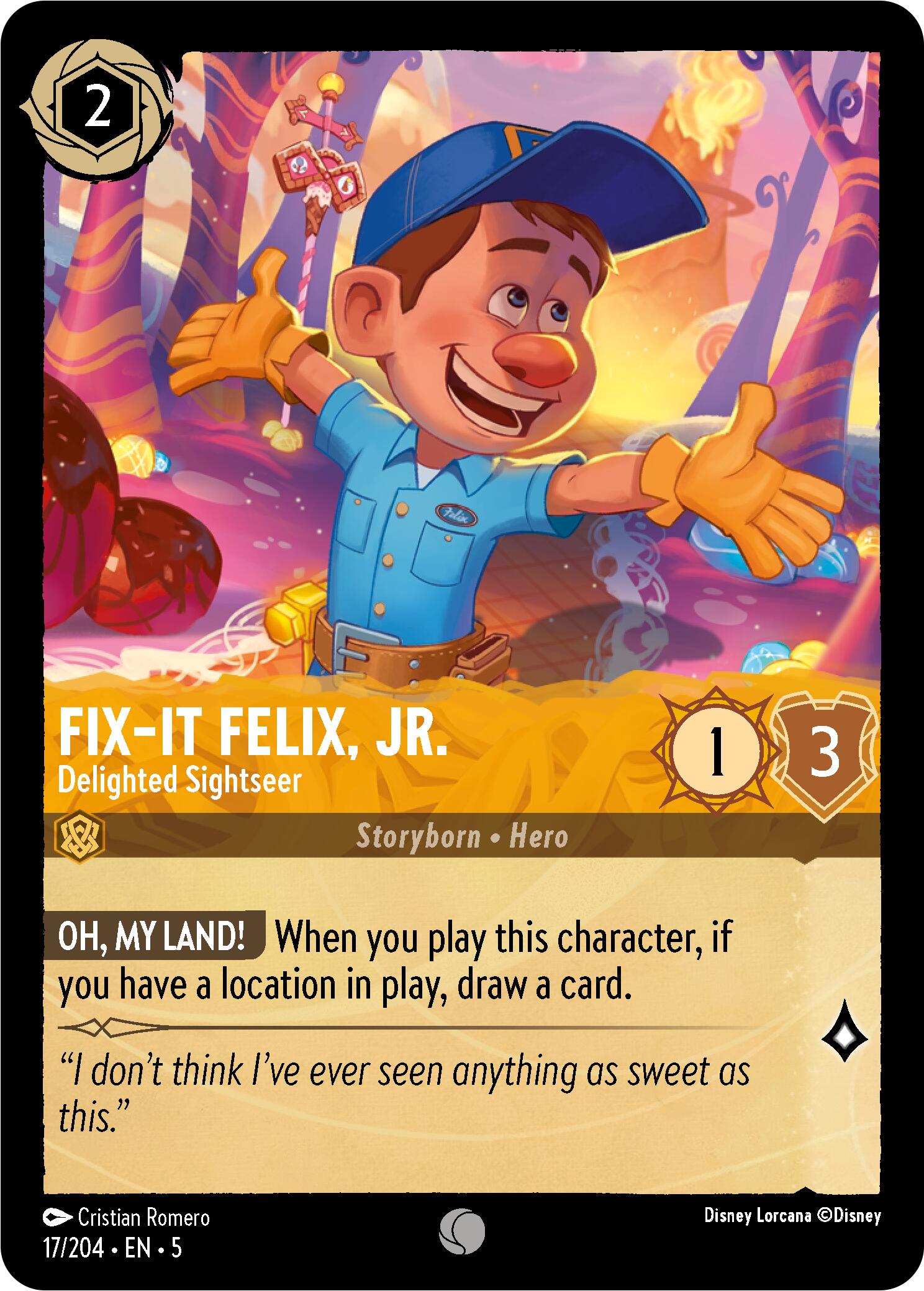 Fix-It Felix, Jr. - Delighted Sightseer (17/204) [Shimmering Skies] | Galactic Gamez