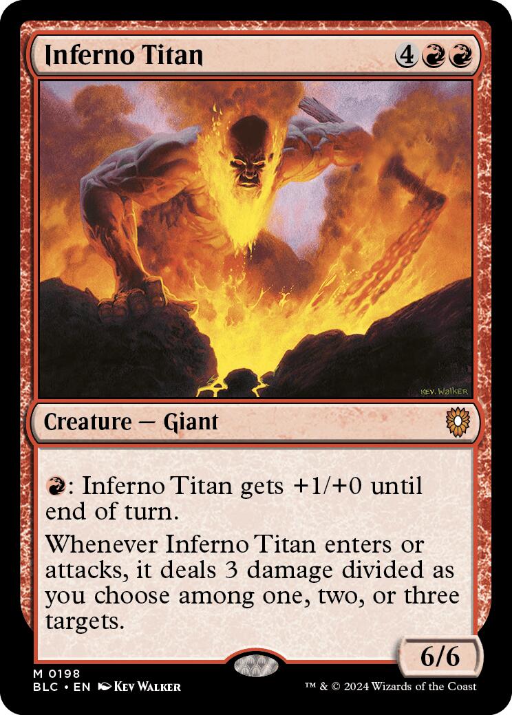 Inferno Titan [Bloomburrow Commander] | Galactic Gamez