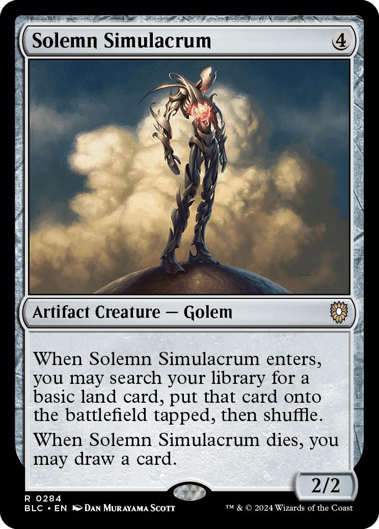 Solemn Simulacrum [Bloomburrow Commander] | Galactic Gamez