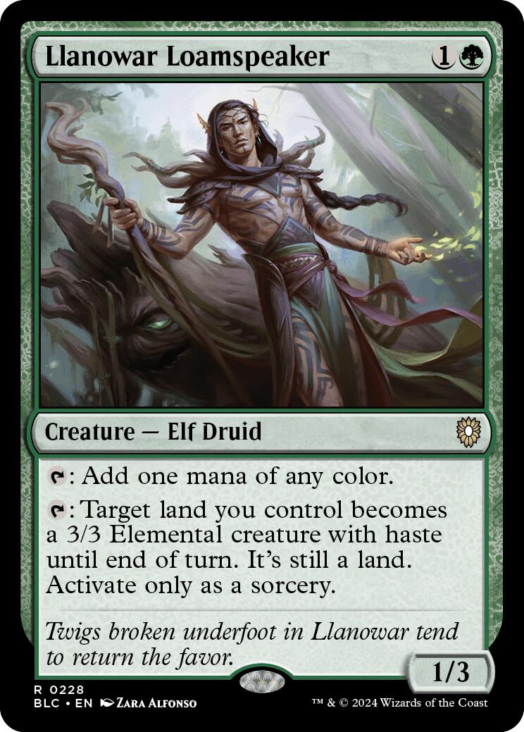 Llanowar Loamspeaker [Bloomburrow Commander] | Galactic Gamez