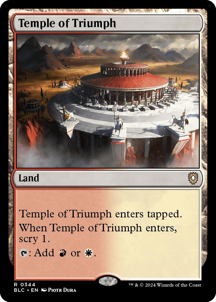 Temple of Triumph [Bloomburrow Commander] | Galactic Gamez