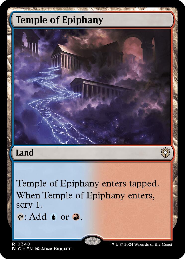 Temple of Epiphany [Bloomburrow Commander] | Galactic Gamez
