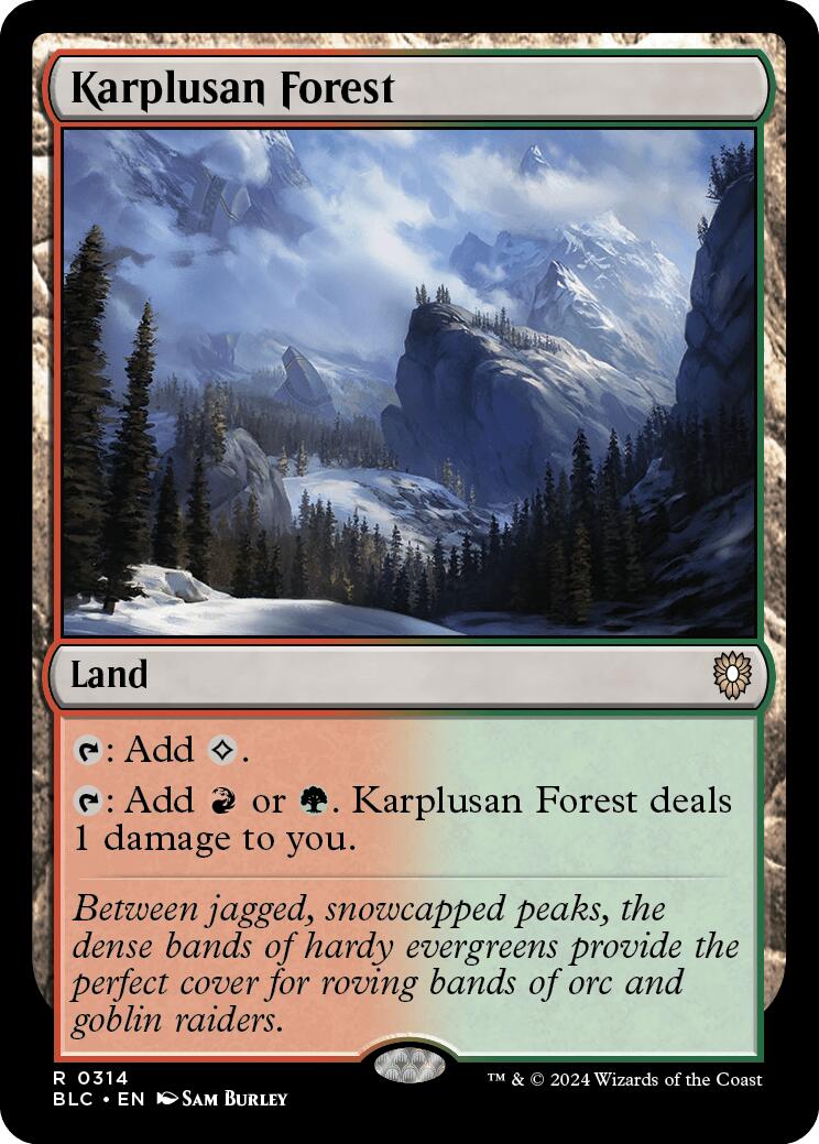 Karplusan Forest [Bloomburrow Commander] | Galactic Gamez