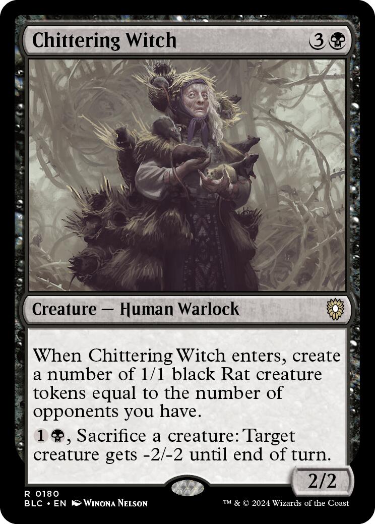 Chittering Witch [Bloomburrow Commander] | Galactic Gamez