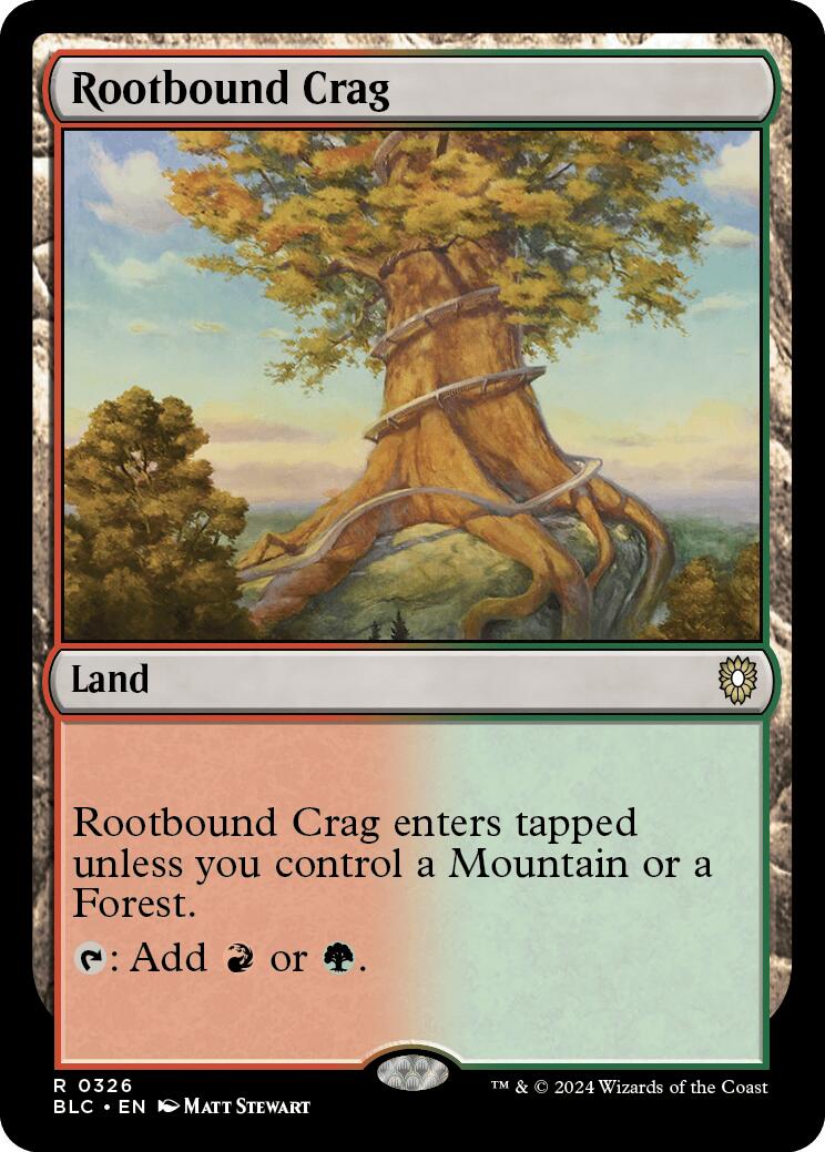 Rootbound Crag [Bloomburrow Commander] | Galactic Gamez