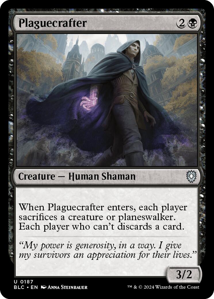 Plaguecrafter [Bloomburrow Commander] | Galactic Gamez