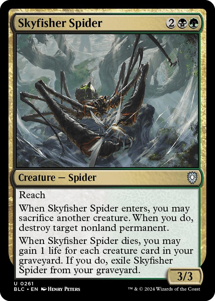Skyfisher Spider [Bloomburrow Commander] | Galactic Gamez