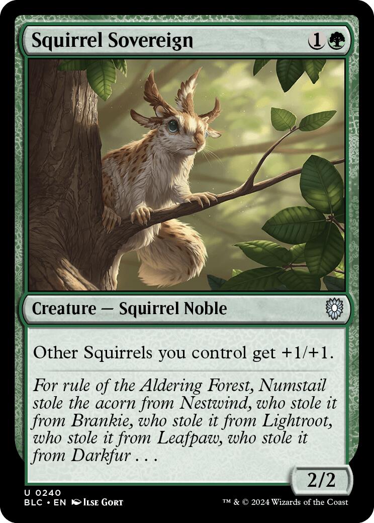 Squirrel Sovereign [Bloomburrow Commander] | Galactic Gamez