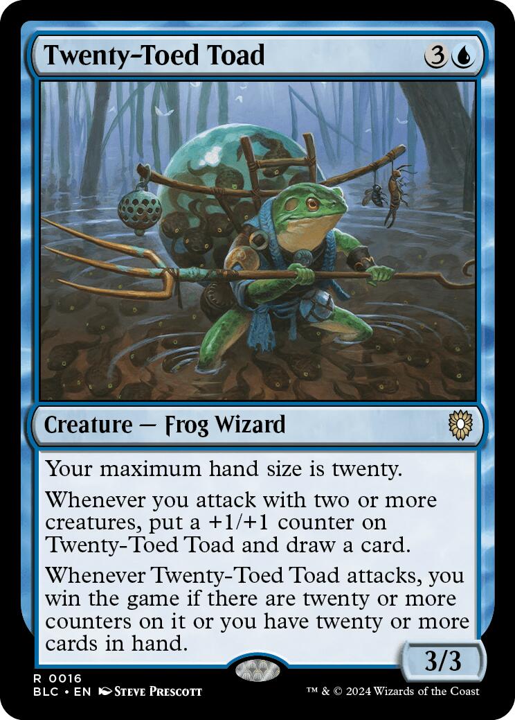 Twenty-Toed Toad [Bloomburrow Commander] | Galactic Gamez