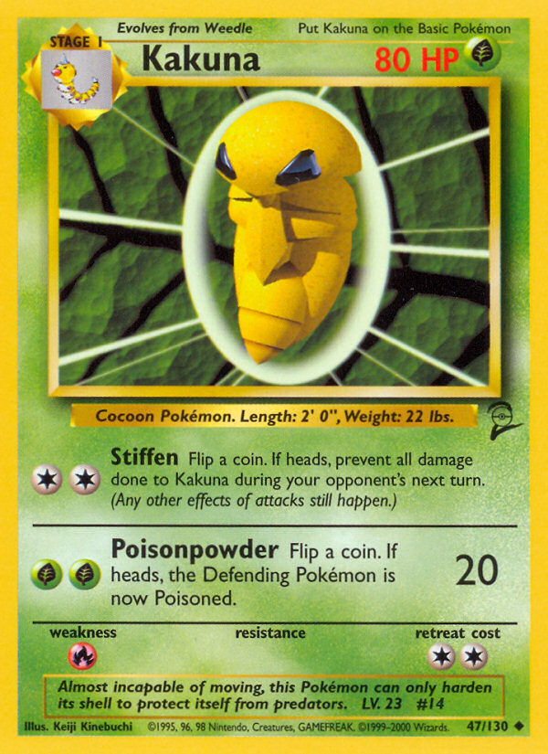 Kakuna (47/130) [Base Set 2] | Galactic Gamez