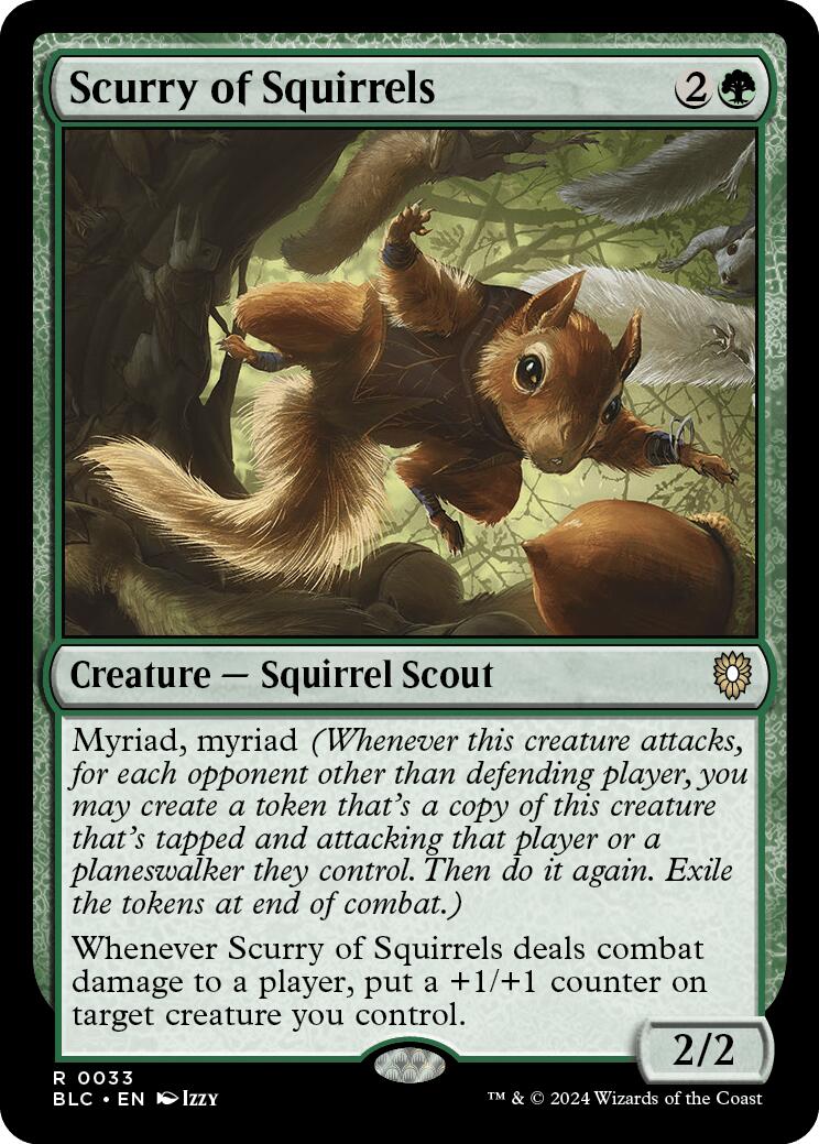 Scurry of Squirrels [Bloomburrow Commander] | Galactic Gamez