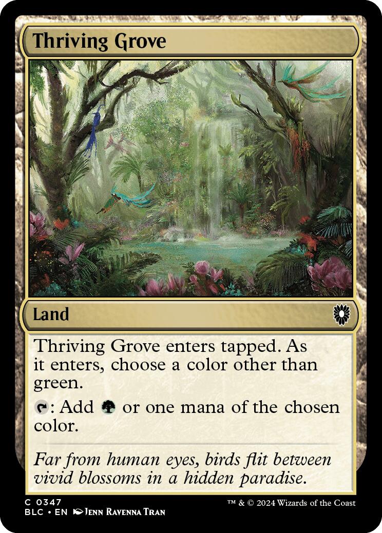 Thriving Grove [Bloomburrow Commander] | Galactic Gamez
